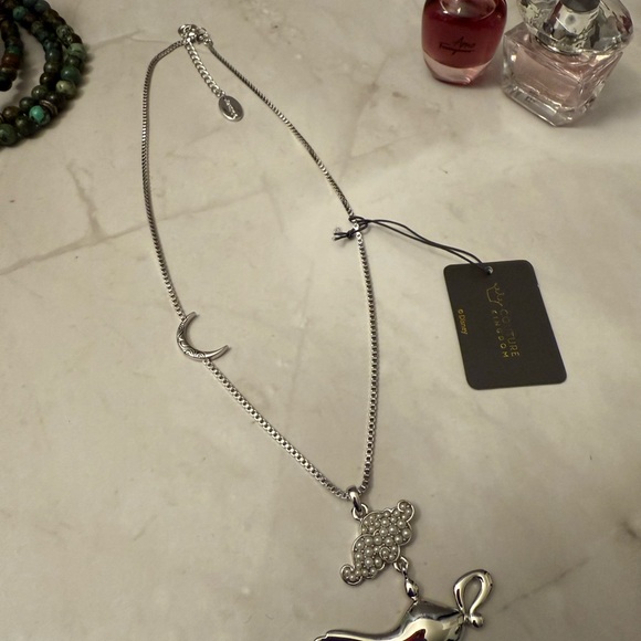 SOLD Disney Couture Silver Aladdin Lamp Necklace - Picture 5 of 12